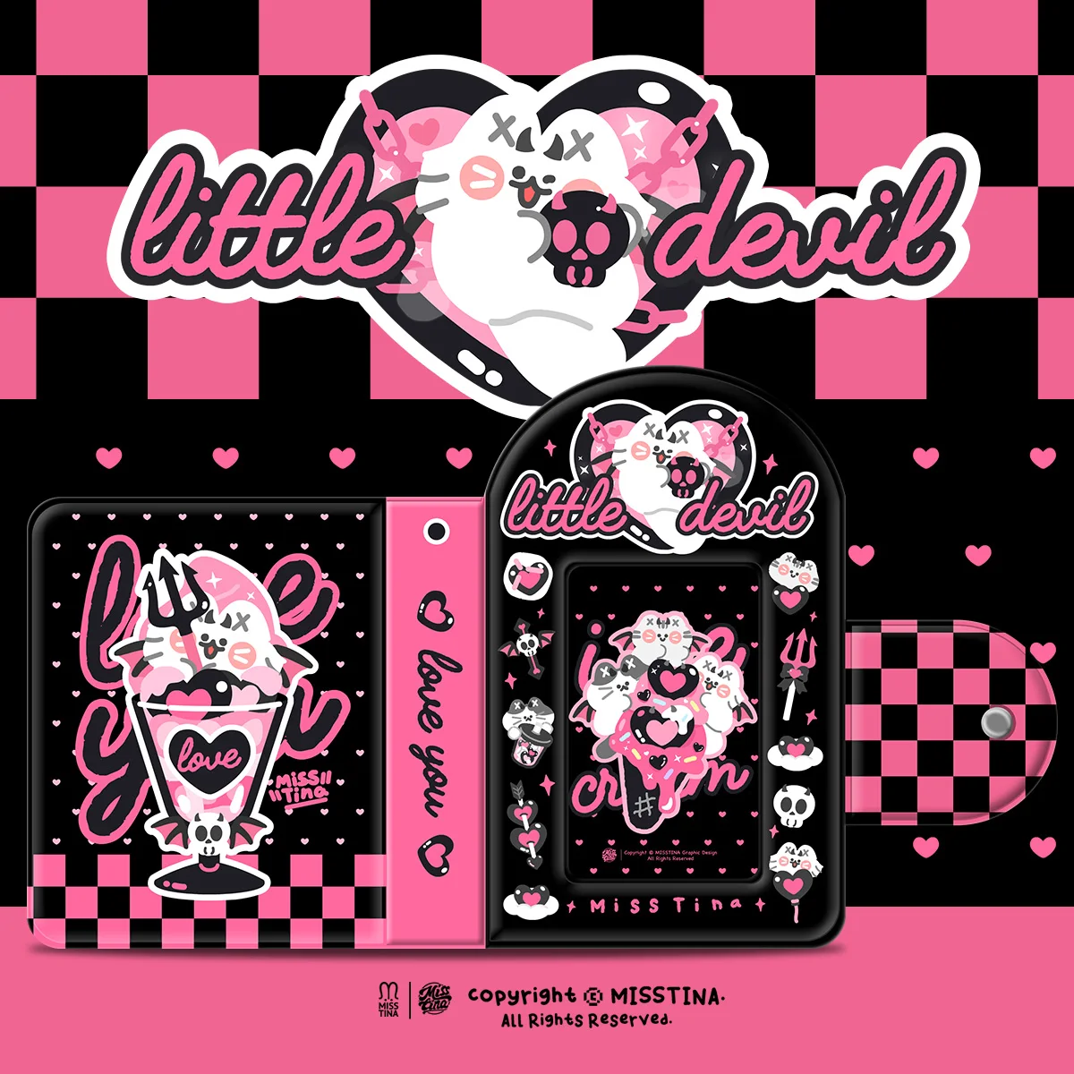 Little Devil Photocard Collect Bag Holder Book Kpop 3inch Photo Album with Keychain 32Pocket
Little Devil Photocard Collect Bag Holder Book Kpop 3inch Photo Album with Keychain 32Pocket