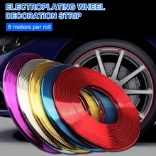 8m/Roll Car Wheel Rim Protector Decoration Chrome-Plated PVC Strip Wheel Rim Moulding Trim Tire Guard Interior Exterior Decor
8m/Roll Car Wheel Rim Protector Decoration Chrome-Plated PVC Strip Wheel Rim Moulding Trim Tire Guard Interior Exterior Decor