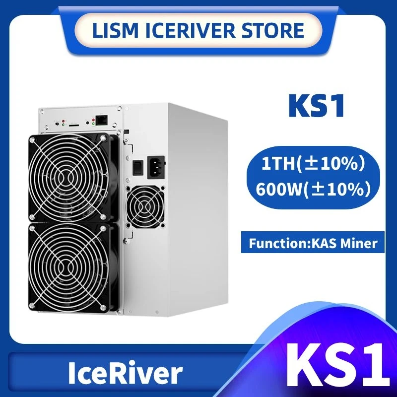 

IceRiver KS1 1Th/S 600W KAS Miner Kaspa Mining Machine Coming Soon