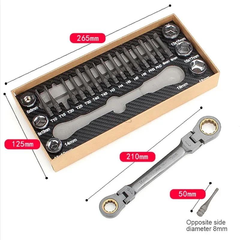 Japanese Woodworking Multi-purpose Cross Hexagonal Screwdriver Head Ratchet Wrench Socket Set Screwdriver Home Tools Repair DIY
Japanese Woodworking Multi-purpose Cross Hexagonal Screwdriver Head Ratchet Wrench Socket Set Screwdriver Home Tools Repair DIY