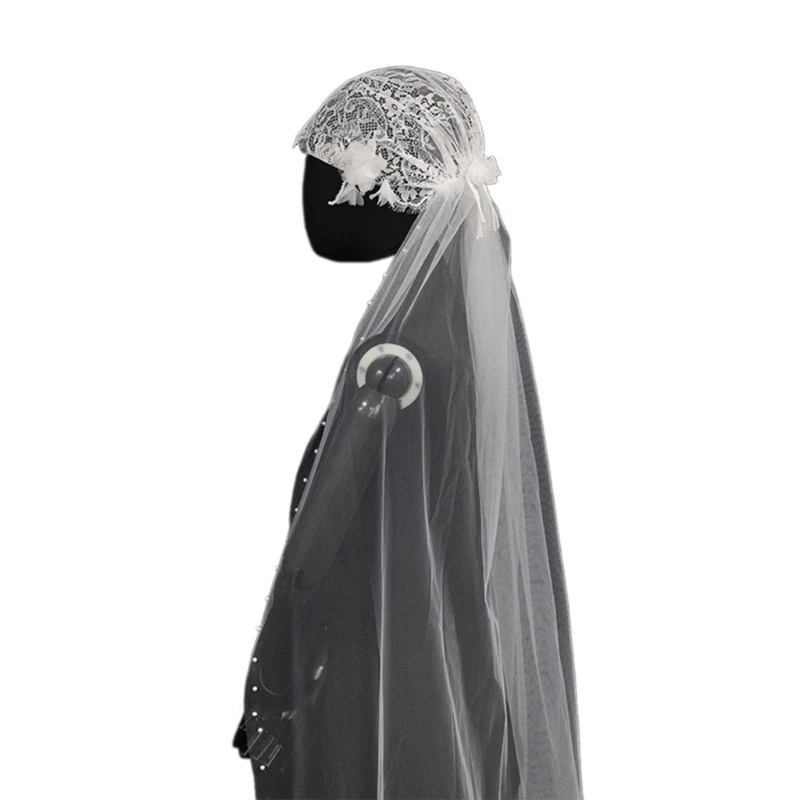 Flower Applique Veil with Pearl Beaded Delicate Carnivals Woman Bride Veil for Marriage Wedding Celebration Party Veil
Flower Applique Veil with Pearl Beaded Delicate Carnivals Woman Bride Veil for Marriage Wedding Celebration Party Veil