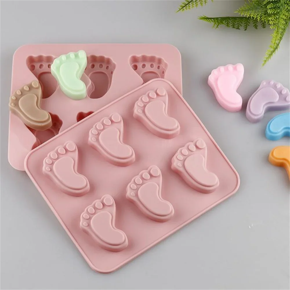 DIY Baby Foot Silicone Mold Footprint Handmade Soap Mold Chocolate Candy Jelly Cookie Baking Mold Baby Shower Party Cake Decor
DIY Baby Foot Silicone Mold Footprint Handmade Soap Mold Chocolate Candy Jelly Cookie Baking Mold Baby Shower Party Cake Decor