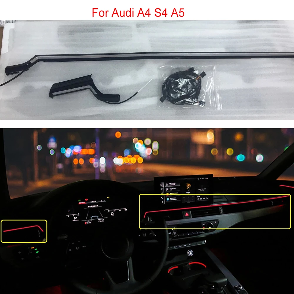 For Audi A4 S4 A5 S5 B9 Dashboard Ambient Light Dashboard LED strip Decorative Light
For Audi A4 S4 A5 S5 B9 Dashboard Ambient Light Dashboard LED strip Decorative Light