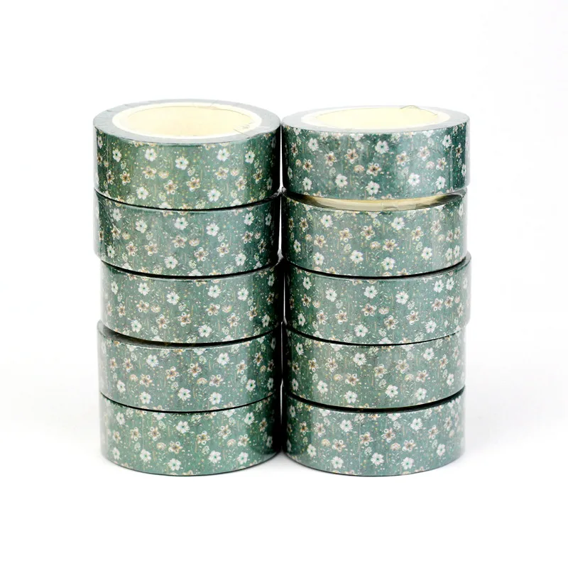 Bulk NEW 10pcs/Lot Decorative Green Daisy White Flowers Adhesive Masking Paper Washi Tapes Cute Journaling Papeleria Supplies 
Bulk NEW 10pcs/Lot Decorative Green Daisy White Flowers Adhesive Masking Paper Washi Tapes Cute Journaling Papeleria Supplies