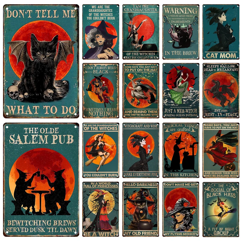 Halloween Witch Metal Poster Sign Sign Tin Painting Vintage Witch Plaque Room Club Party Patio Wall Art Decor Panel Mural Gift
Halloween Witch Metal Poster Sign Sign Tin Painting Vintage Witch Plaque Room Club Party Patio Wall Art Decor Panel Mural Gift