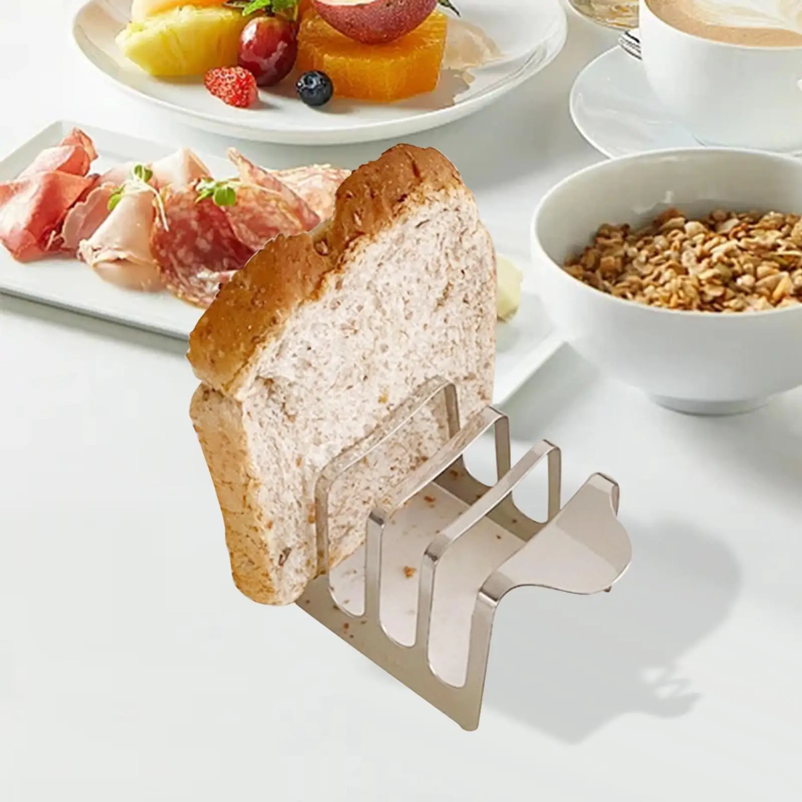 

Mini Toasts Holder Show Tool Bread Loaf Slice Holder for Pancake Cooking Oven