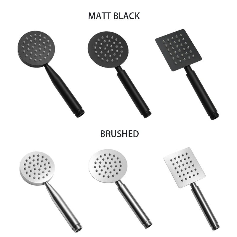 Stainless Steel Brushed Bathroom Handheld Shower Head Round Square Bath Sprayer 1.5M Shower Hose Wall Mounted Bracket Matt Black
Stainless Steel Brushed Bathroom Handheld Shower Head Round Square Bath Sprayer 1.5M Shower Hose Wall Mounted Bracket Matt Black