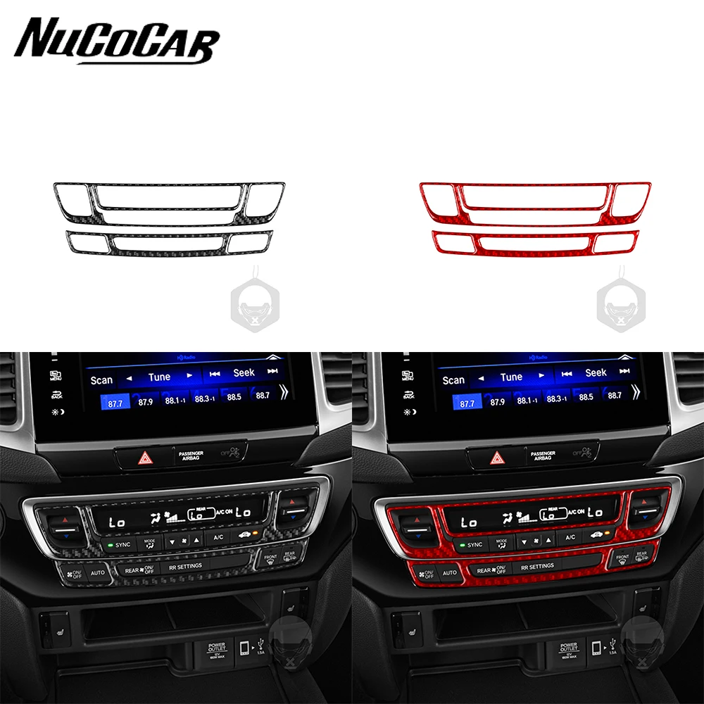 Для Honda Passport 2019 2020 2021 2022 2023 аксессуары из углеродного волокна для салона автомобиля с климатическим контролем рамка отделка наклейка 
Для Honda Passport 2019 2020 2021 2022 2023 аксессуары из углеродного волокна для салона автомобиля с климатическим контролем рамка отделка наклейка