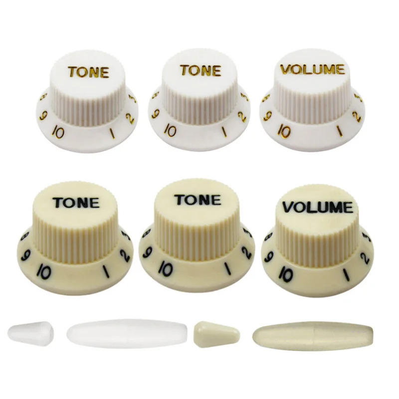 

3PCS For ST, SQ electric guitar volume and tone control knob set, adjustable cap, potential, shifter, switch, fifth gear cap