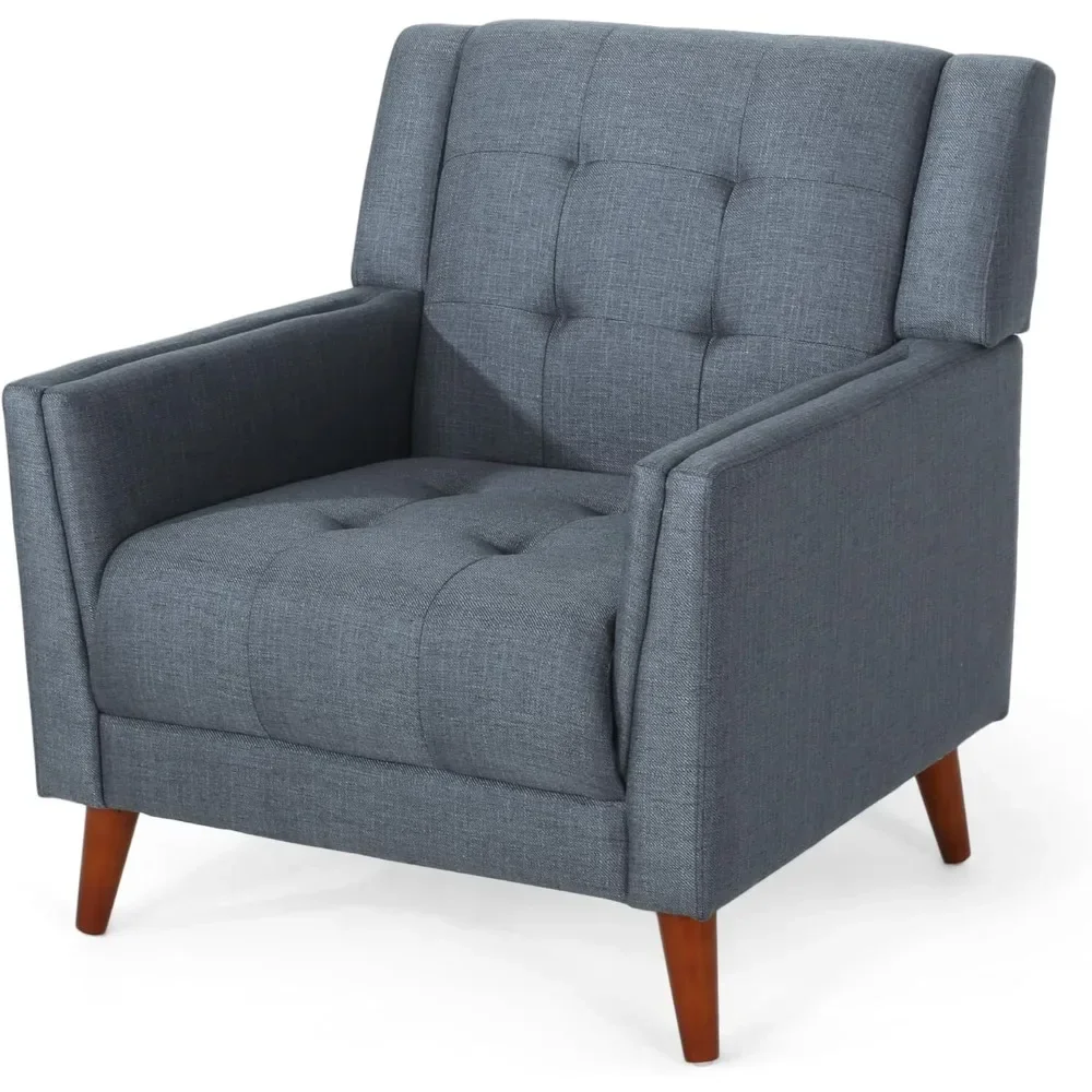 

Стул, бесплатная доставка, домашняя мебель, современный тканевый стул среднего века, кресло темно-серого цвета, стулья для гостиной из ореха