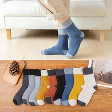Men Women's Terry Stockings Autumn Winter Thickened Warm Patchwork Color Cotton Sports Leisure Business Middle Tube Socks Black 
Men Women's Terry Stockings Autumn Winter Thickened Warm Patchwork Color Cotton Sports Leisure Business Middle Tube Socks Black