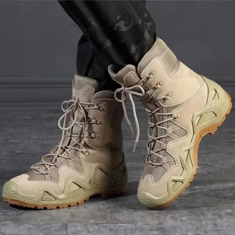High Quality Men Tactical Boots High-Top Army Fans Hiking Shoes Outdoor Sports Combat Botas Waterproof Foreign Taticas Masculino
High Quality Men Tactical Boots High-Top Army Fans Hiking Shoes Outdoor Sports Combat Botas Waterproof Foreign Taticas Masculino