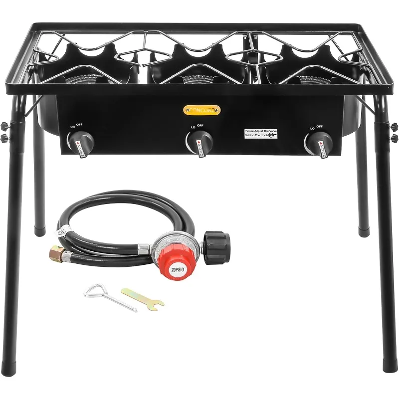 Concord Triple Burner Outdoor Propane Stove Cooker w/Regulator, 3 Burner Stove Brewing Supply
Concord Triple Burner Outdoor Propane Stove Cooker w/Regulator, 3 Burner Stove Brewing Supply