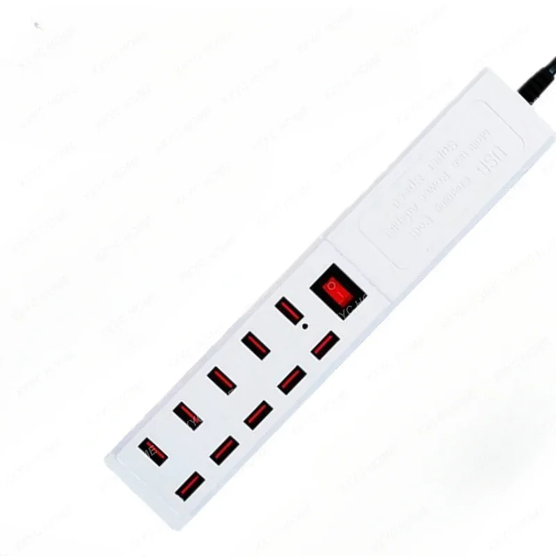 White Mobile Phone Tablet 10-Port USB Charger Home Dormitory Desktop 5 V8a Direct Charging Head
White Mobile Phone Tablet 10-Port USB Charger Home Dormitory Desktop 5 V8a Direct Charging Head