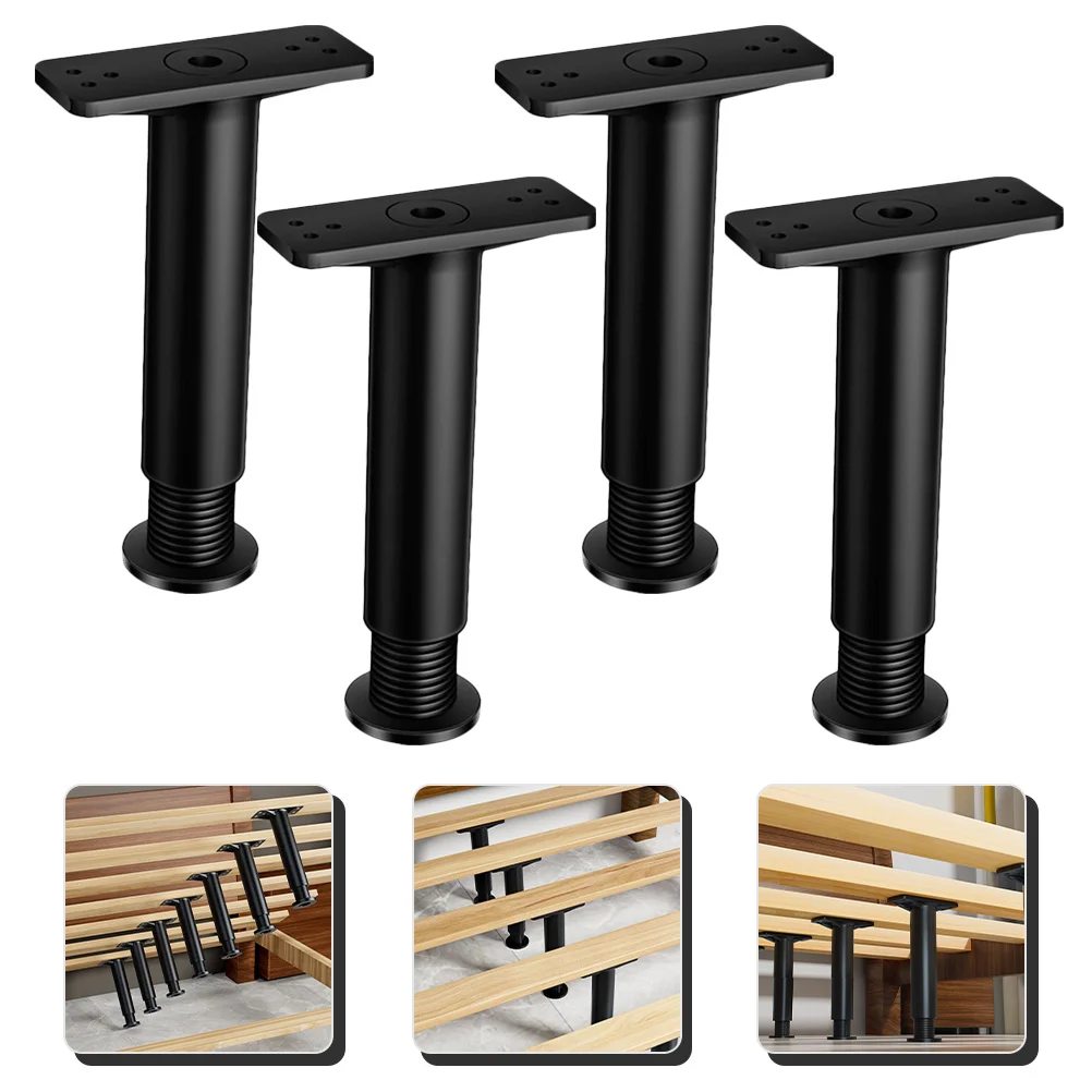 4 Pcs Bed Support Frame Adjustable Replacement Pads Legs Black Frames Center Double
4 Pcs Bed Support Frame Adjustable Replacement Pads Legs Black Frames Center Double