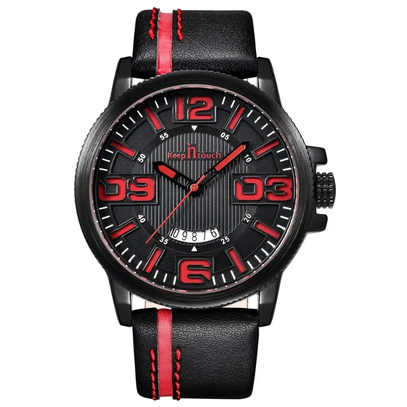 Popular men's sports watch calendar waterproof quartz watch large dial fashion watch
Popular men's sports watch calendar waterproof quartz watch large dial fashion watch