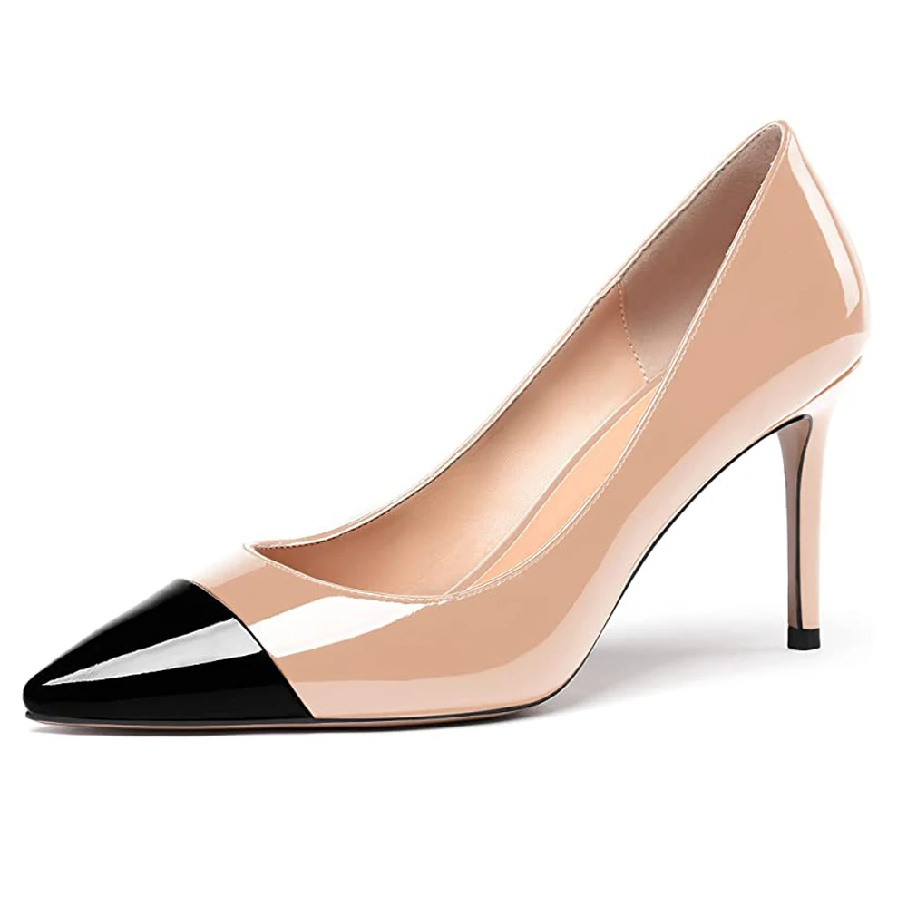 Lovirs Women's Sexy Patent Mixed Color Pumps Pointed Toe Thin Heels Slip-on 8.5cm Evening Party Stiletto High Heel Shoes US 5-15
Lovirs Women's Sexy Patent Mixed Color Pumps Pointed Toe Thin Heels Slip-on 8.5cm Evening Party Stiletto High Heel Shoes US 5-15