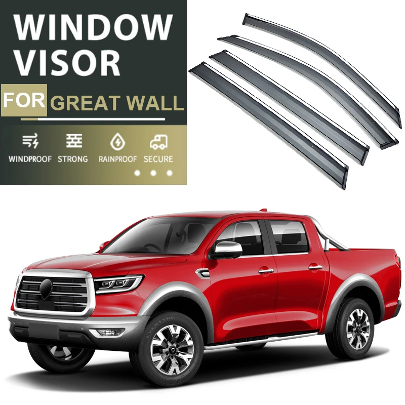 4pcs PC Car Window Visor For Great Wall KINGKONG POER DARGO JOLION RAPTOR F7 F7X H6 M6 H5 H9 H6S 2019-2025 Waterproof Protect
4pcs PC Car Window Visor For Great Wall KINGKONG POER DARGO JOLION RAPTOR F7 F7X H6 M6 H5 H9 H6S 2019-2025 Waterproof Protect