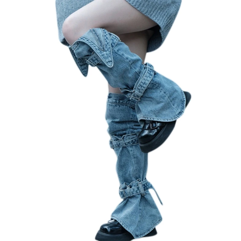 667E Women Bandage Denim Leg Warmer Knee High Foot Cover Aesthetic Grunge Streetwear
667E Women Bandage Denim Leg Warmer Knee High Foot Cover Aesthetic Grunge Streetwear