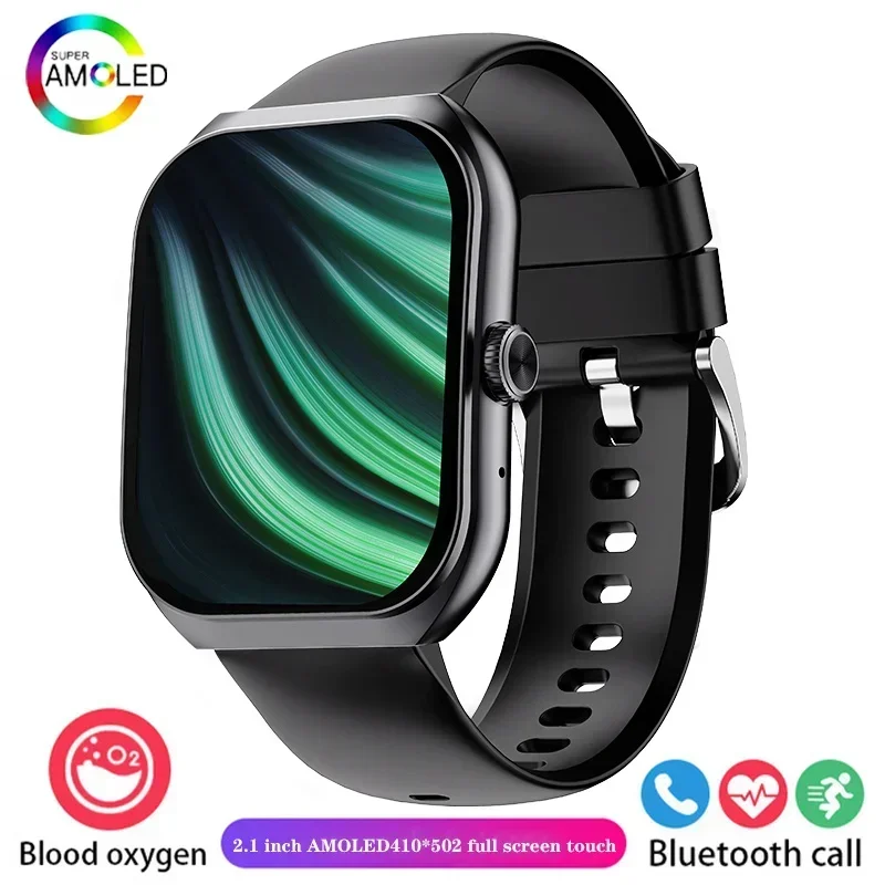 

New AMOLED Smartwatch Bluetooth Call Blood oxygen monitoring 100+ Sport mode IP68 waterproof Men's smartwatch for Android IOS