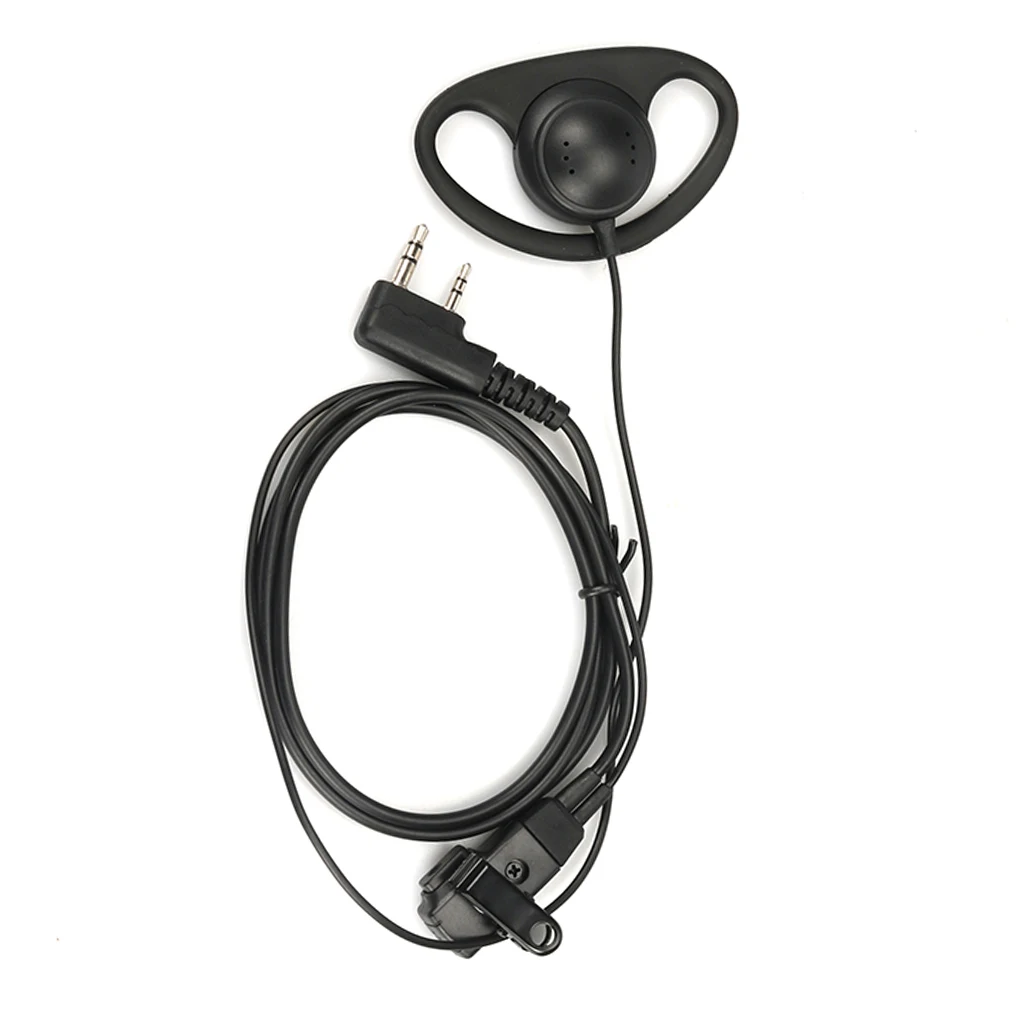 2 Pin D Shape Universal Interphone Earpiece Walkie Talkie Earphone PTT Single Ear Hook Replacement for Baofeng Kenwood
2 Pin D Shape Universal Interphone Earpiece Walkie Talkie Earphone PTT Single Ear Hook Replacement for Baofeng Kenwood