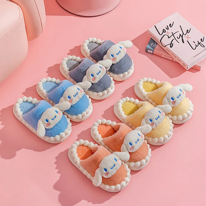 Sanrio Cinnamoroll Sweet Girl Slippers Autumn and Winter Home Indoor Keep Warm Thicken Anti-Slip Wear-Resistant Cotton Slippers
Sanrio Cinnamoroll Sweet Girl Slippers Autumn and Winter Home Indoor Keep Warm Thicken Anti-Slip Wear-Resistant Cotton Slippers