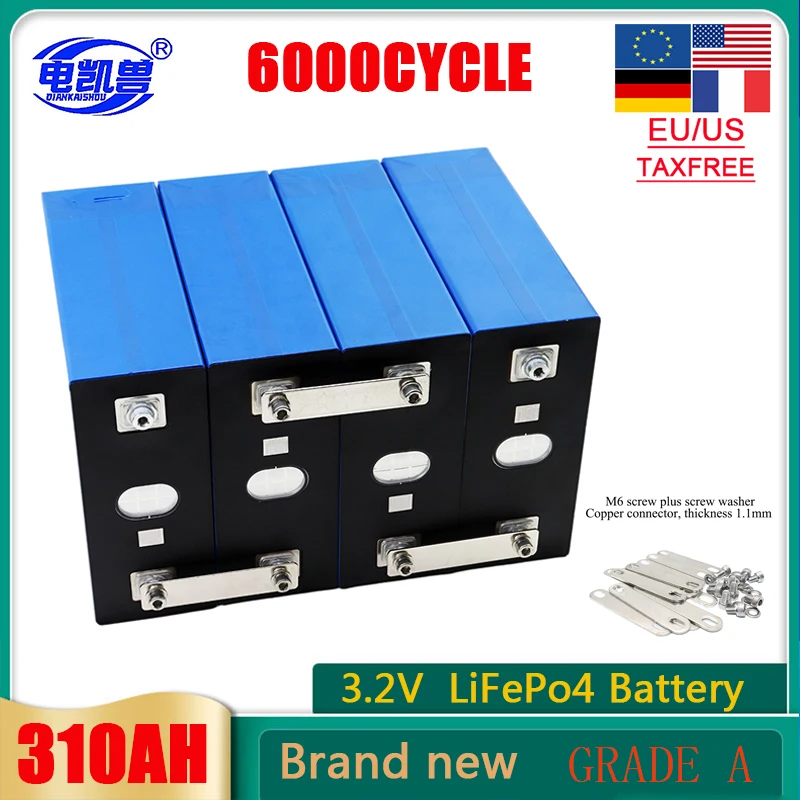 New 3.2v 310Ah 280Ah 200Ah 105Ah Lifepo4 Rechargeable Battery Lithium Iron Phosphate Solar Battery 12v 24v 48v Battery Duty Free
New 3.2v 310Ah 280Ah 200Ah 105Ah Lifepo4 Rechargeable Battery Lithium Iron Phosphate Solar Battery 12v 24v 48v Battery Duty Free