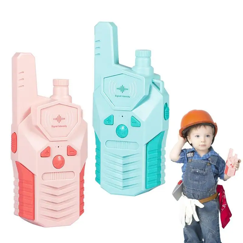 

Walkie Talkies Kids 1 Pair Girls Walkie Talkies Mobile Phone Toy Clear Voice Auto Squelch Cute Appearance Birthday Gift Indoor