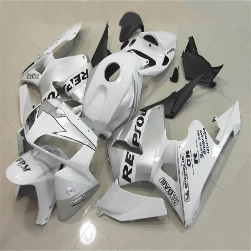 Aftermarket Body kits injection mold Fairing kit for CBR600RR F5 05 06 for silver white high quality Fairings
Aftermarket Body kits injection mold Fairing kit for CBR600RR F5 05 06 for silver white high quality Fairings