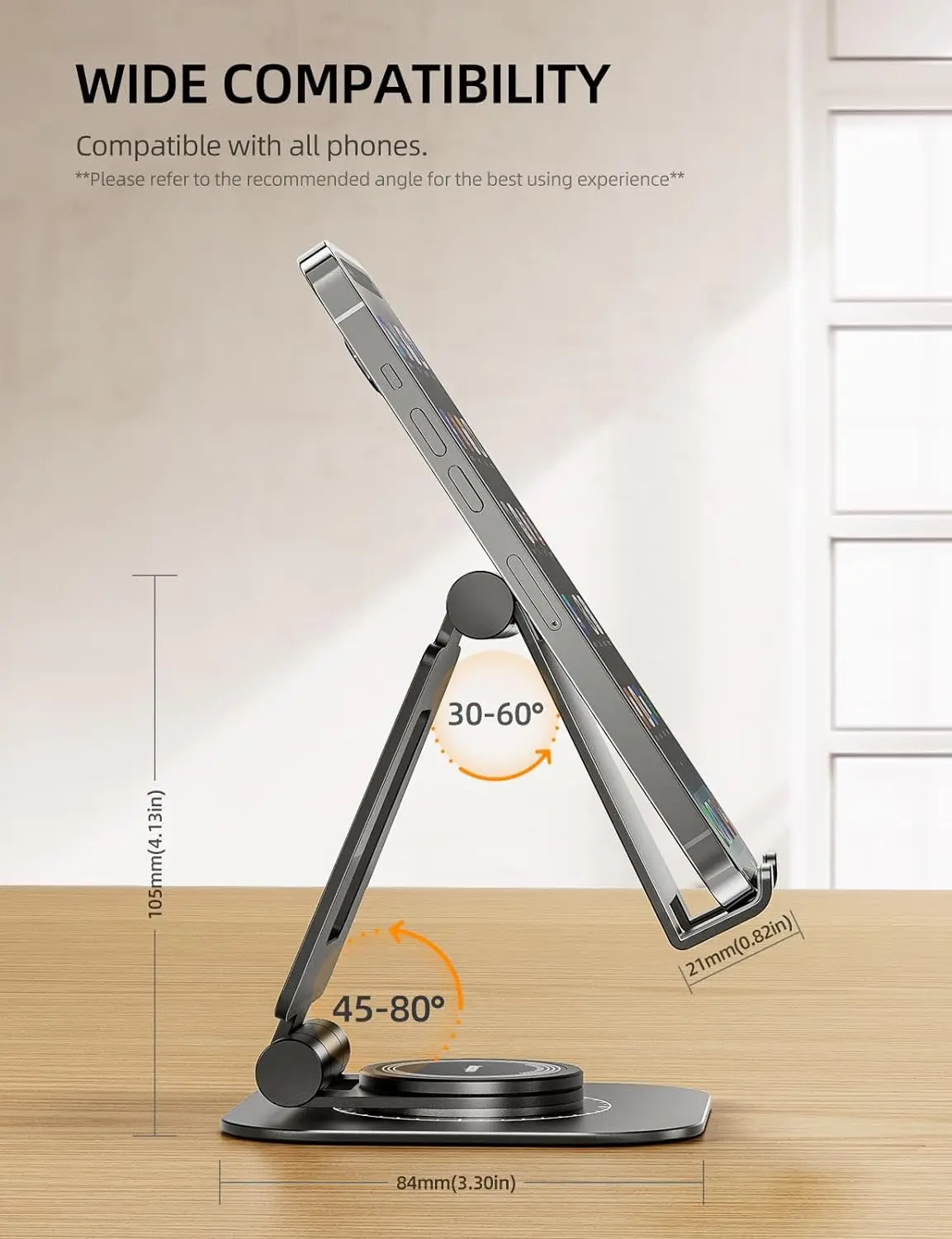 360 degree rotating lazy phone holder, adjustable and foldable phone holder, fully compatible with all phones, Nintendo Switch
360 degree rotating lazy phone holder, adjustable and foldable phone holder, fully compatible with all phones, Nintendo Switch