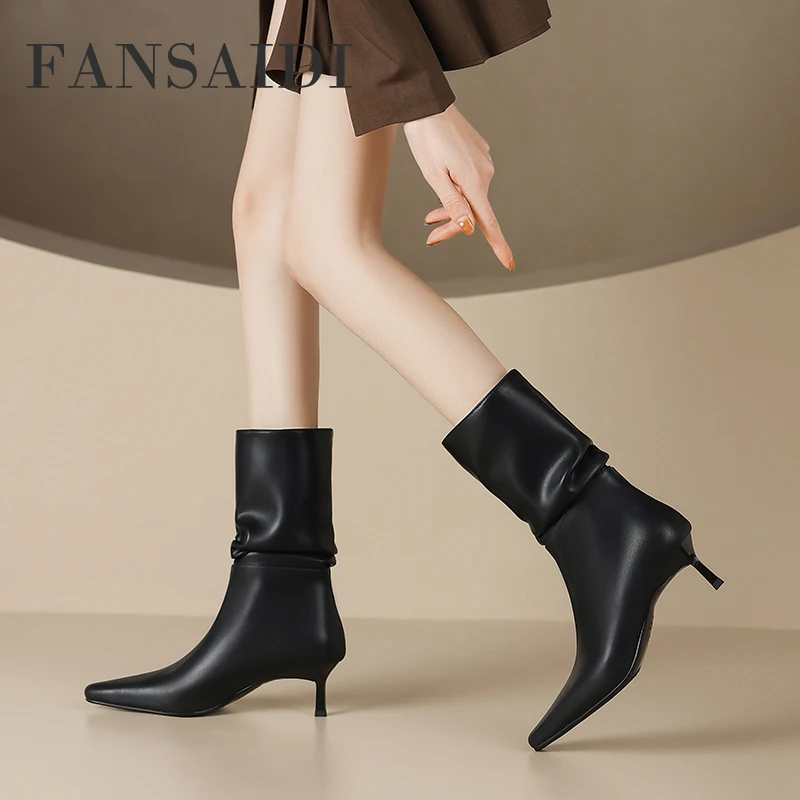 FANSAIDI 2022Winter Fashion New Stilettos Heels Clear Heels Light Yellow Slip On Genuine Leather Female Boots Big Size 41 42 43
FANSAIDI 2022Winter Fashion New Stilettos Heels Clear Heels Light Yellow Slip On Genuine Leather Female Boots Big Size 41 42 43