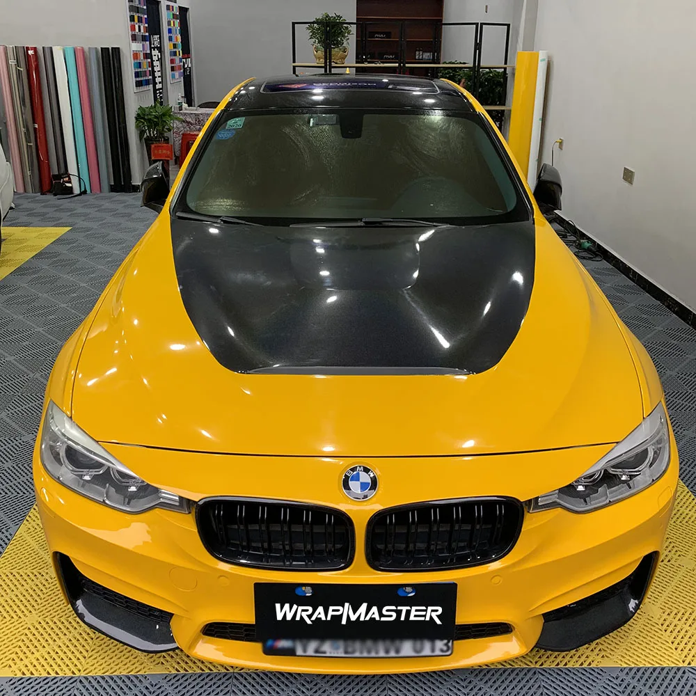 

Wrapmaster 5M/10M/18M UV-Proof PPF Gloss Crystal Sunflower Yellow Vehicle Wrap Material Suppliers