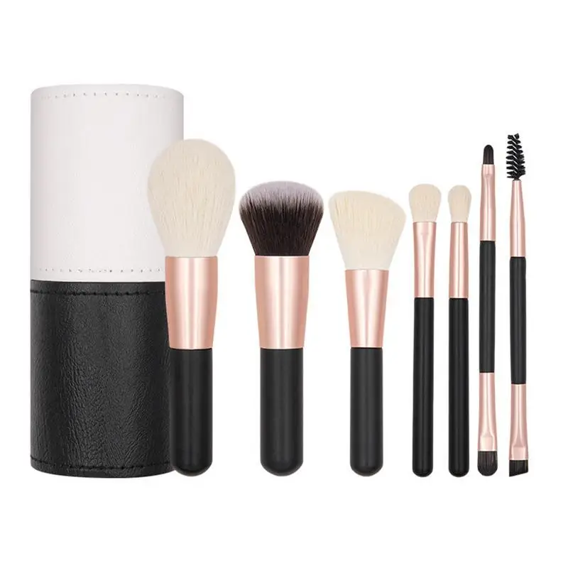 

Professional Makeup Brushes Set 7Pcs Cosmetic Powder Eye Shadow Foundation Blush Blending Concealer Beauty Travel Make Up Tool