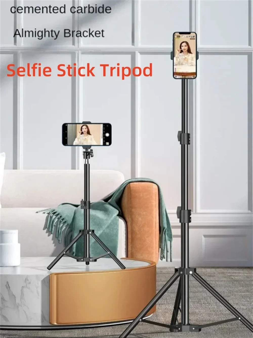 360° Extendable Live Tripod 57cm-170cm Mobile Phone Alloy Stand Foldable Holder Video Recording Universal Selfie Landing Monpod 360° Extendable Live Tripod 57cm-170cm Mobile Phone Alloy Stand Foldable Holder Video Recording Universal Selfie Landing Monpod