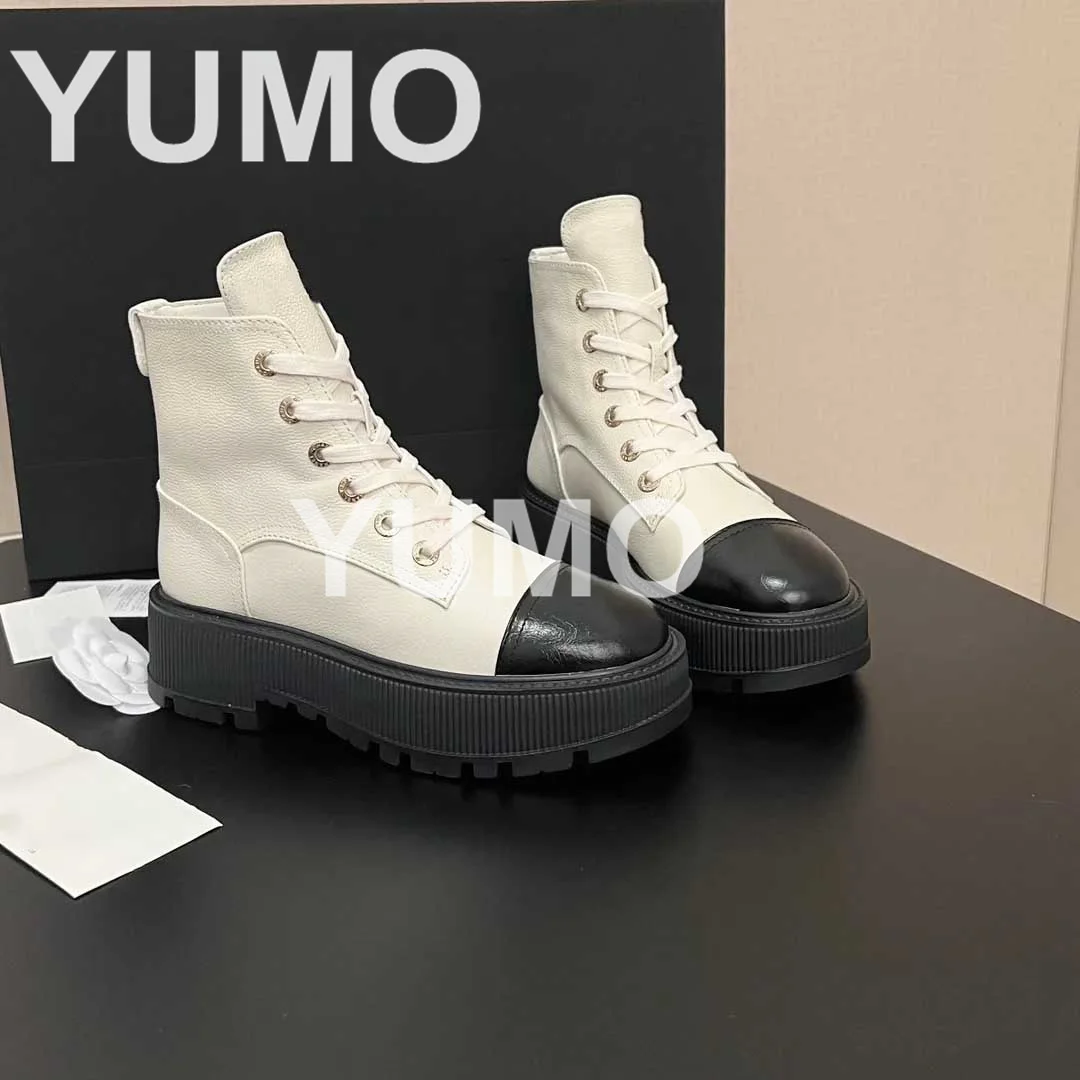 2023 Women Size 41 Genuine Leather Color Match Boots Med Heels Ankle Boots Flat Platform Designer Shoes Lace Up Zapatillas Mujer
2023 Women Size 41 Genuine Leather Color Match Boots Med Heels Ankle Boots Flat Platform Designer Shoes Lace Up Zapatillas Mujer