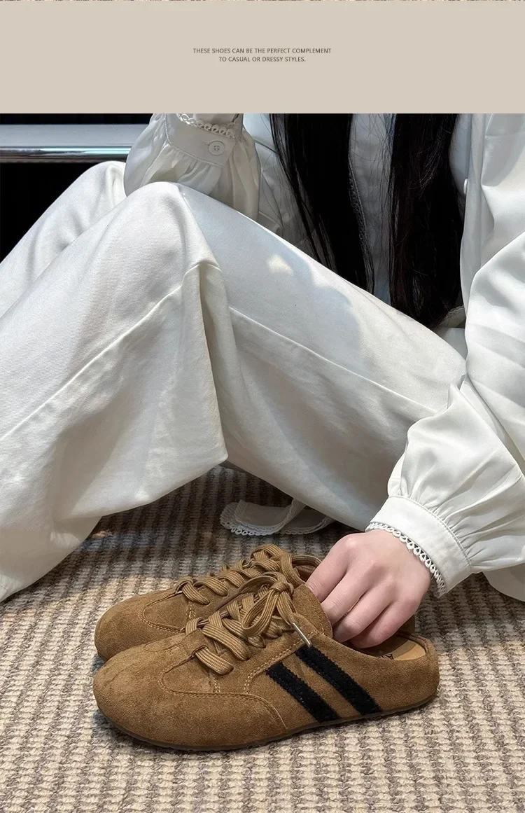 Elegant Women's Slip-On Half Slippers Indoor Outdoor Wear Retro Thick Bottomed Slipper Fashionable Spring Autumn Seasonal Rubber 16 S9b7f3ce1398f4dfdb288771ebcc5d4d3S