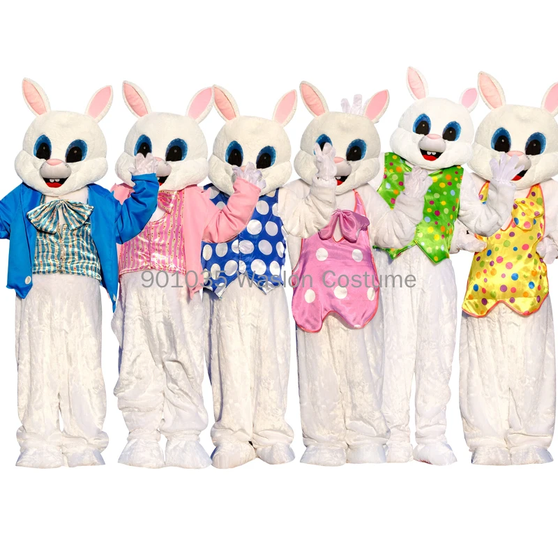 

Cosplay Easter Bunny Rabbit Cartoon Mascot Costume Advertising Ceremony Birthday Fancy Dress Party Animal Carnival Perform Props