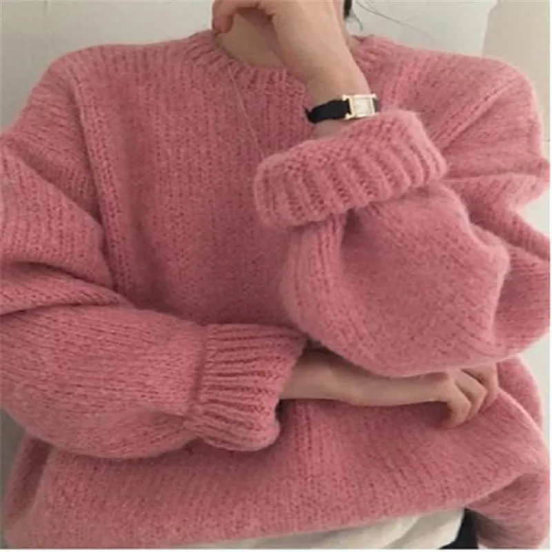 10 Colors Pink Women Sweater Womens Winter Sweaters Pullover Female Knitting Overszie Long Sleeve Loose Knitted Outerwear White
10 Colors Pink Women Sweater Womens Winter Sweaters Pullover Female Knitting Overszie Long Sleeve Loose Knitted Outerwear White