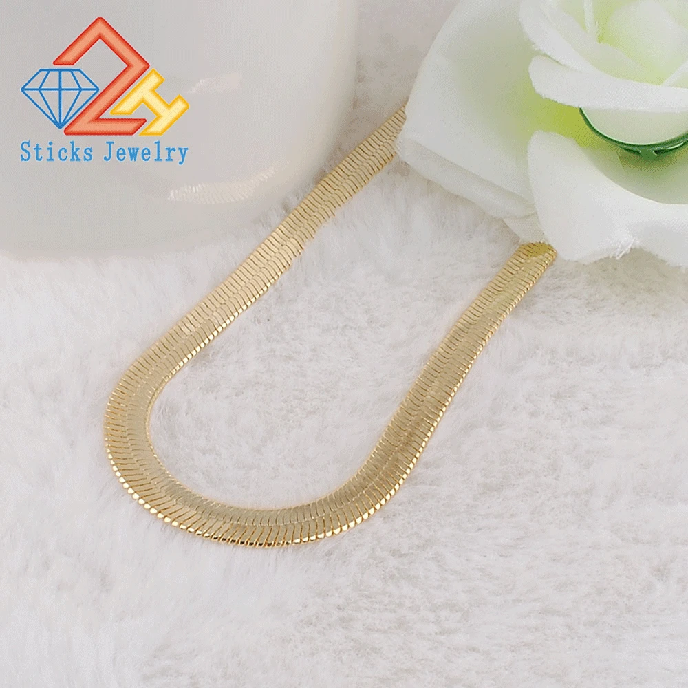 Hot Fashion Unisex Snake Chain Women Necklace Choker Stainless Steel Herringbone Gold Color Chain Necklace For Women Jewelry
Hot Fashion Unisex Snake Chain Women Necklace Choker Stainless Steel Herringbone Gold Color Chain Necklace For Women Jewelry