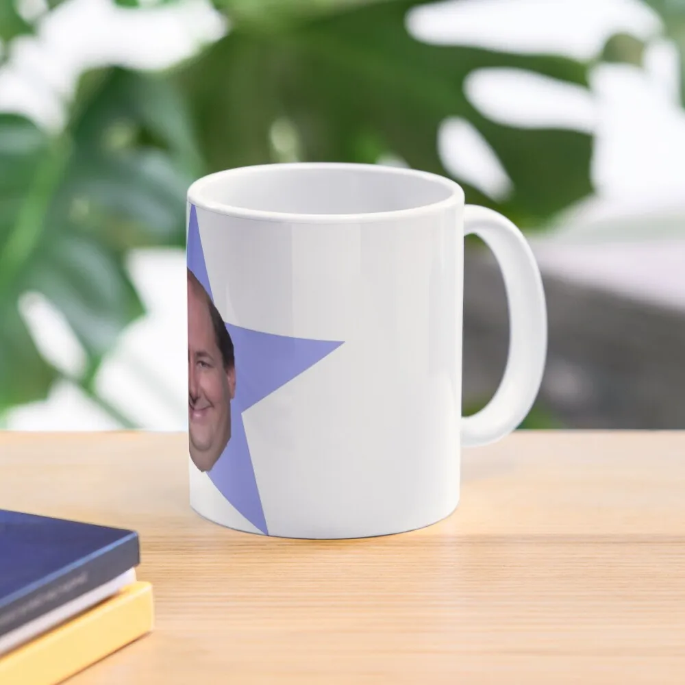 

Kevin Malone Face and Star Party Favor MUG (From the office) Coffee Mug Cups Ands Ceramic Cups Customs Thermal Mug