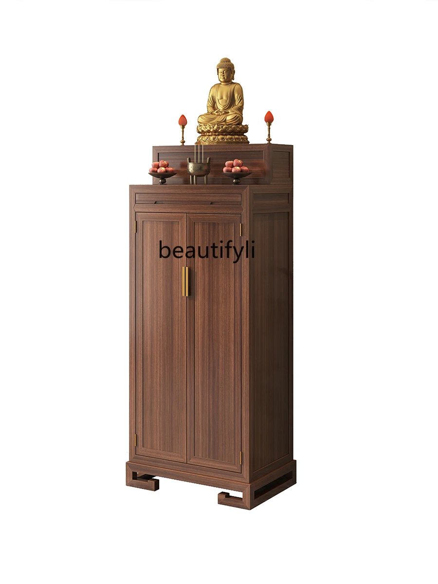 

Solid Wood Modern Minimalist Altar Table Altar Buddha Shrine Cabinet Buddha Niche Clothes Closet Incense Burner Table