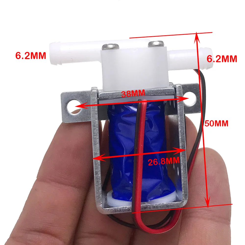 

DC 12V Micro Normally Closed N/C Mini 2-position 2-way Small Solenoid Water Valve Water Air Solenoid Valve for Drinking Fountain