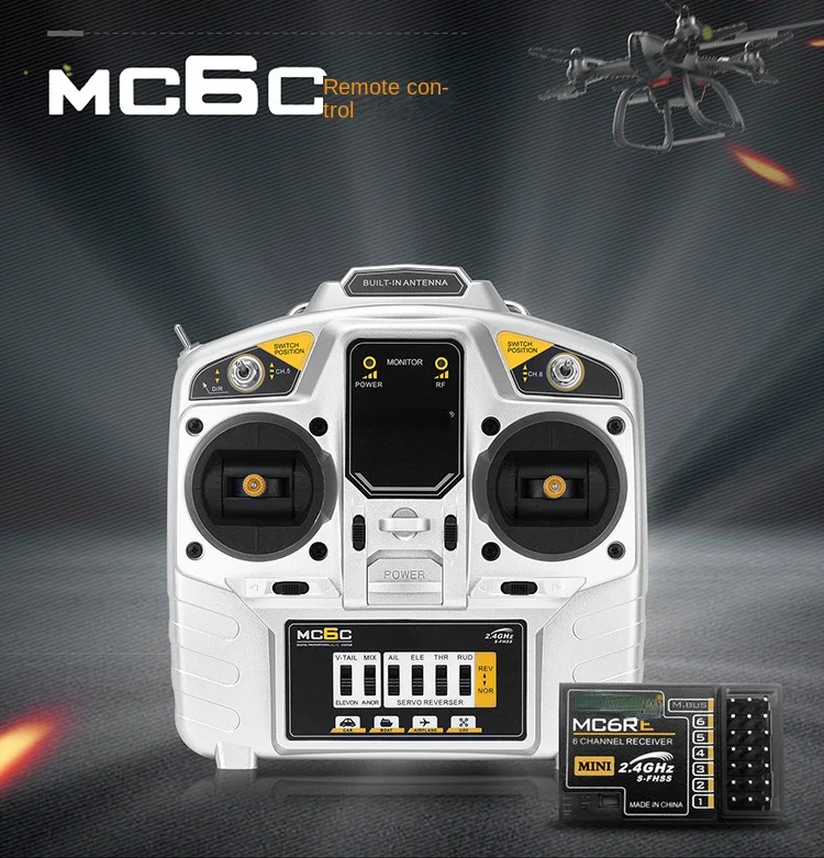 Mc6c Remote Control 2.4G 6 Channel Remote-Control Ship Car Aircraft Distance 800 M KT Board Model
Mc6c Remote Control 2.4G 6 Channel Remote-Control Ship Car Aircraft Distance 800 M KT Board Model