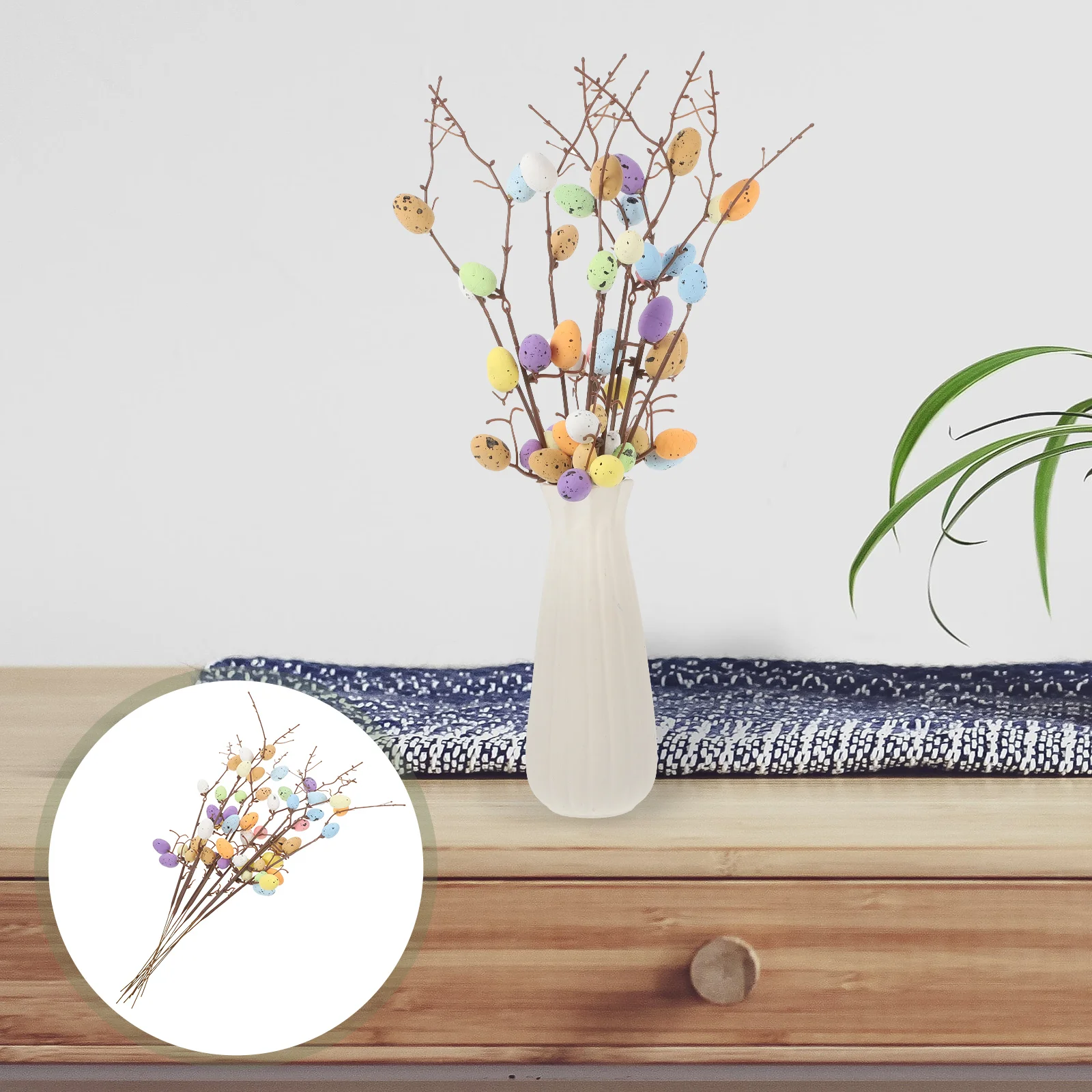 10 Pcs Easter Branch Vase Egg Pick Filler Tree Artificial Spring Decorations for Home Dining Table Fake Ornaments Foam Twig
10 Pcs Easter Branch Vase Egg Pick Filler Tree Artificial Spring Decorations for Home Dining Table Fake Ornaments Foam Twig
