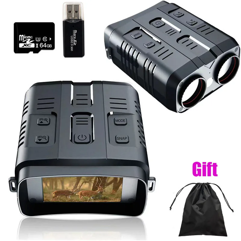 Outdoor Night Vision Imager Hunting Camping Binoculars Infrared Camera 1080P HD 5X Digital Zoom Telescope Day Night Double Use
Outdoor Night Vision Imager Hunting Camping Binoculars Infrared Camera 1080P HD 5X Digital Zoom Telescope Day Night Double Use