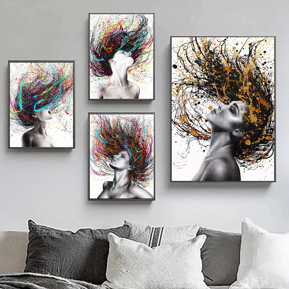 Abstract Sexy Woman Graffiti Canvas Painting Street Wall Art Pop Art Colorful Hair Poster And Prints For Living Room Home Decor
Abstract Sexy Woman Graffiti Canvas Painting Street Wall Art Pop Art Colorful Hair Poster And Prints For Living Room Home Decor