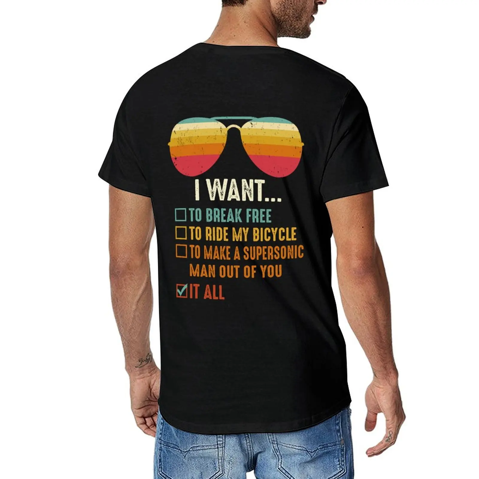 I Want To Break Free To Ride My Bicycle T-Shirt korean fashion funnys graphics anime clothes Men's clothing
I Want To Break Free To Ride My Bicycle T-Shirt korean fashion funnys graphics anime clothes Men's clothing