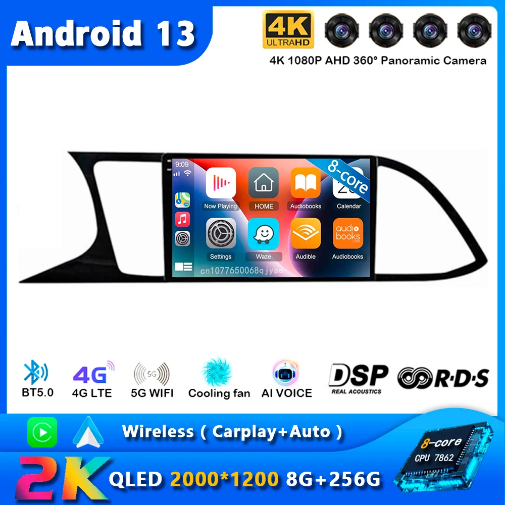 Автомобильный радиоприемник Carplay, Android 13, для Seat Leon 3, 2012, 2013, 2014, 2015-2020, навигация GPS, мультимедийный плеер, стерео, Wi-Fi + 4G авто BT
Автомобильный радиоприемник Carplay, Android 13, для Seat Leon 3, 2012, 2013, 2014, 2015-2020, навигация GPS, мультимедийный плеер, стерео, Wi-Fi + 4G авто BT