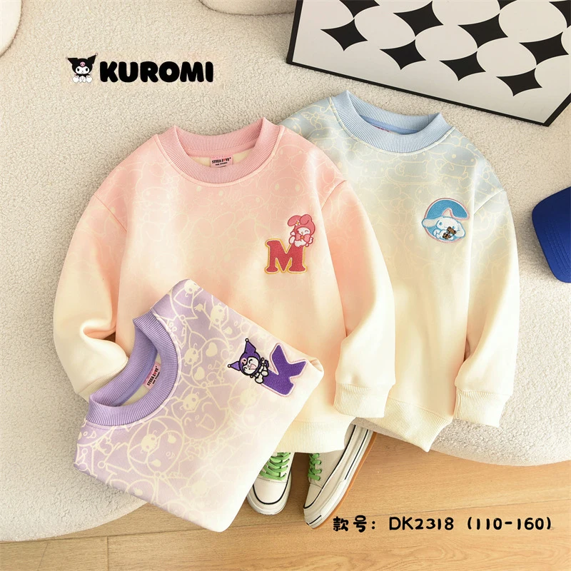 Новинка 2023, зимний теплый Свитшот Sanrio для девочек с мультипликационным рисунком Kuromi/cinnamoroll, Симпатичный розовый свитшот с градиентом из аниме, оптовая продажа
Новинка 2023, зимний теплый Свитшот Sanrio для девочек с мультипликационным рисунком Kuromi/cinnamoroll, Симпатичный розовый свитшот с градиентом из аниме, оптовая продажа