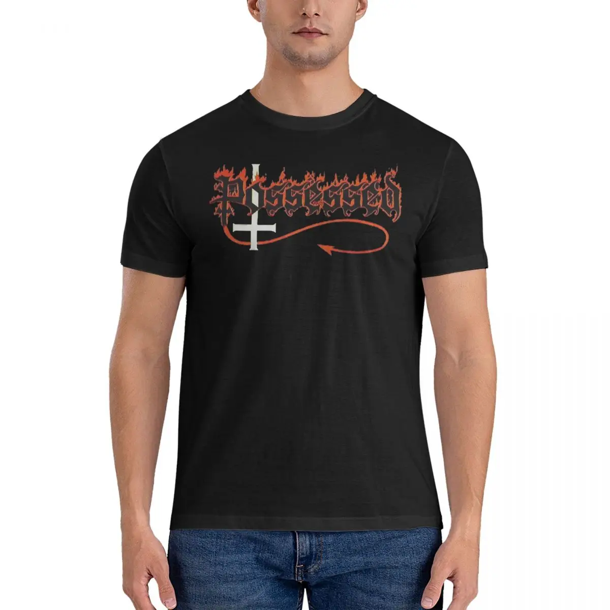 Humor Best Band T-Shirts Men Crew Neck Cotton T Shirt Possessed Short Sleeve Tee Shirt 4XL 5XL Clothes
Humor Best Band T-Shirts Men Crew Neck Cotton T Shirt Possessed Short Sleeve Tee Shirt 4XL 5XL Clothes